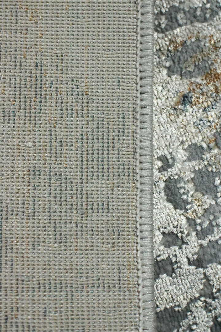 Turkish Modern Festival WD Rug - 2.6 x 3.8 FT - Gray - Sleek and Minimalist for Chic Interiors - V Surfaces
