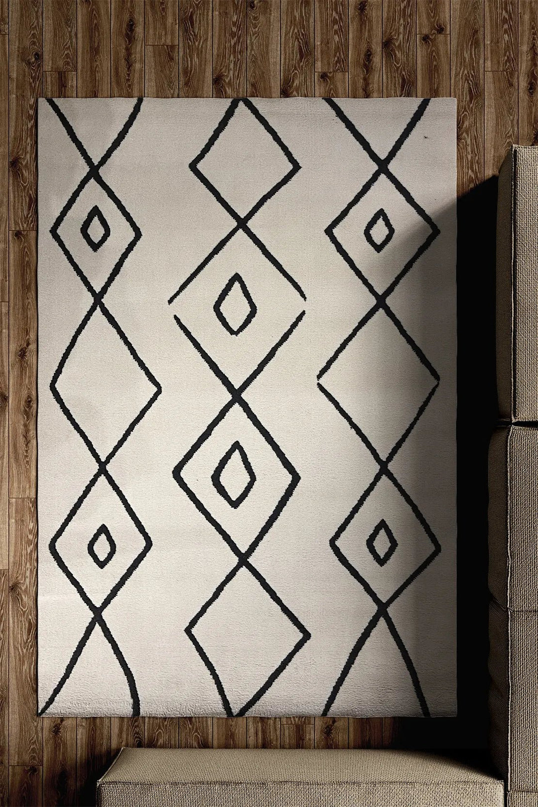 Turkish Modern Festival WD Rug - 3.2 x 4.9 FT - Sleek and Minimalist for Chic Interiors - V Surfaces
