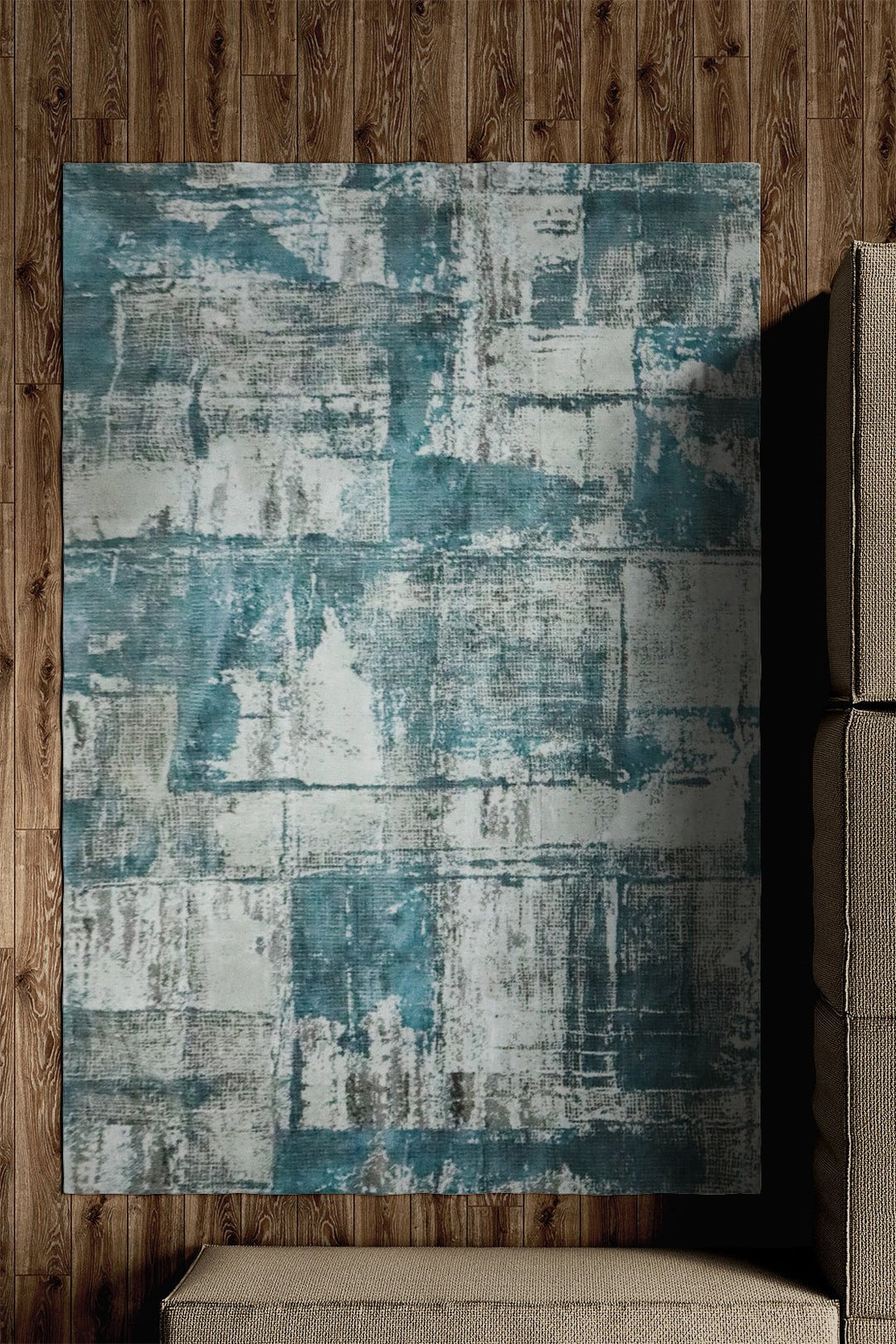 Turkish Modern Festival WD Rug - 5.0 x 7.5 FT - Gray - Sleek and Minimalist for Chic Interiors - V Surfaces