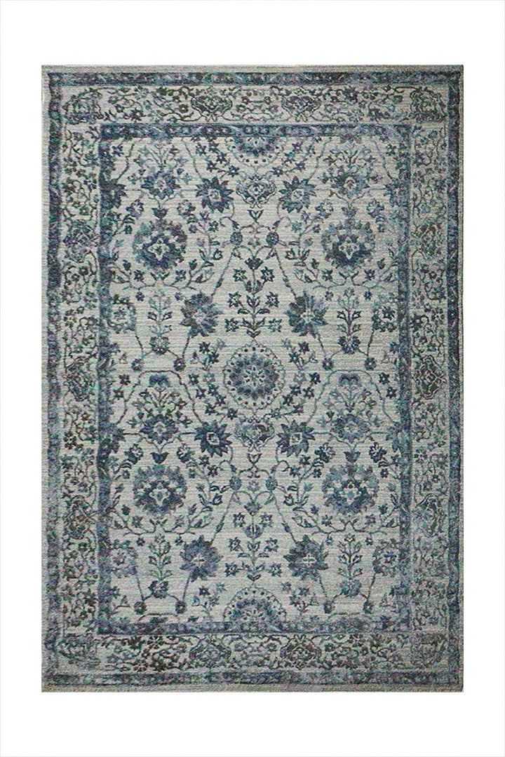 Turkish Modern Festival WD Rug - 5.2 x 10.11 FT - Gray and Blue - Superior Comfort, Modern Style Accent Rugs - V Surfaces