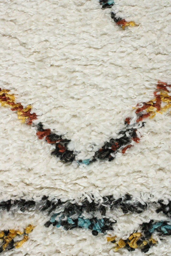 Turkish Modern Festival WD Rug - 5.2 x 7.5 FT - Black & Cream - Superior Comfort, Modern Style Accent Rugs - V Surfaces