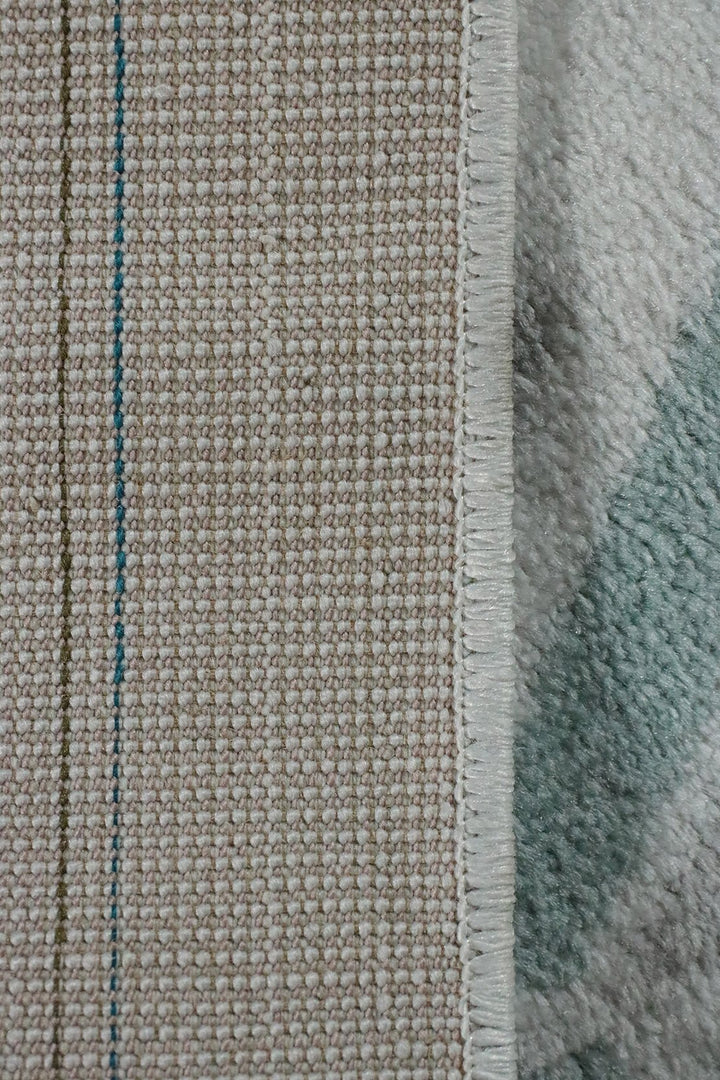 Turkish Modern Festival WD Rug - 5.2 x 7.5 FT - Cream - Sleek and Minimalist for Chic Interiors - V Surfaces