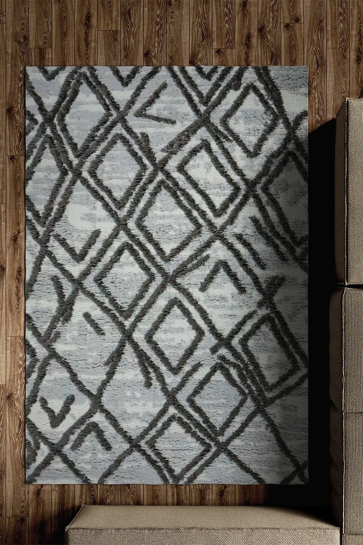 Turkish Modern Festival WD Rug - 5.2 x 7.5 FT - Cream - Sleek and Minimalist for Chic Interiors - V Surfaces