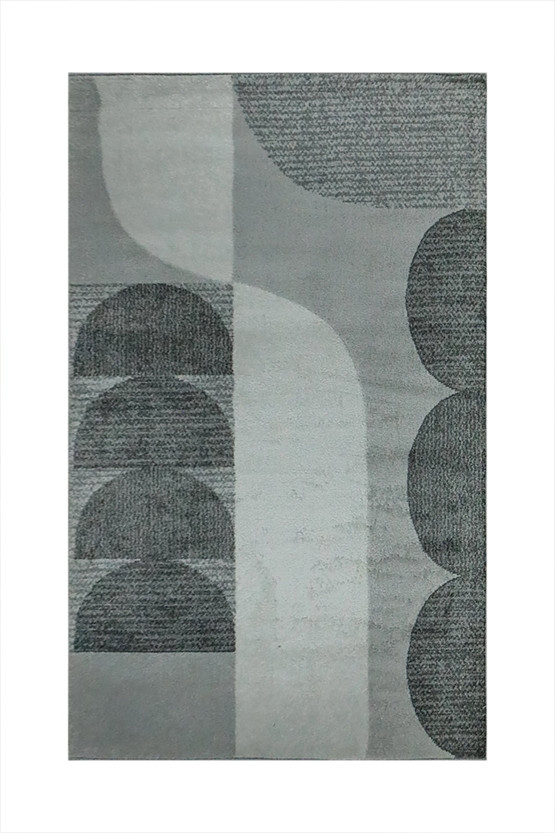Turkish Modern Festival WD Rug - 5.2 x 7.5 FT - Gray - Sleek and Minimalist for Chic Interiors - V Surfaces