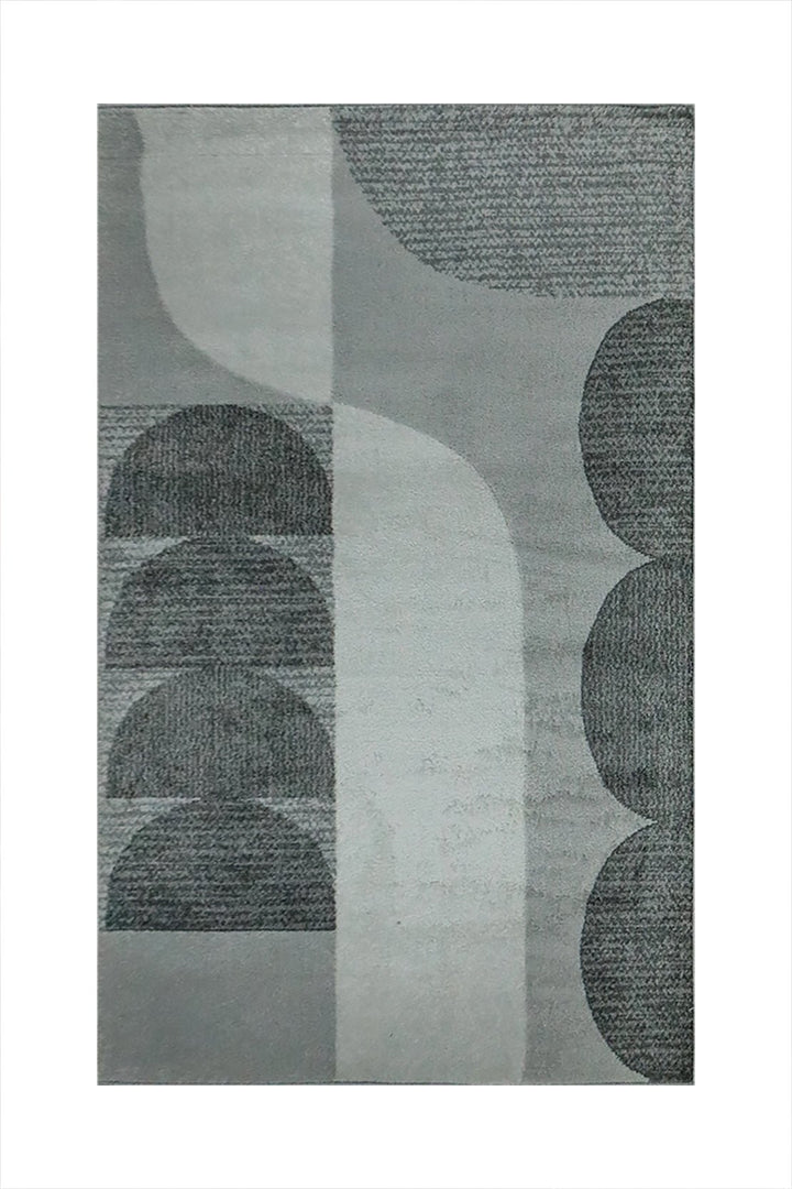 Turkish Modern Festival WD Rug - 5.2 x 7.5 FT - Gray - Sleek and Minimalist for Chic Interiors - V Surfaces