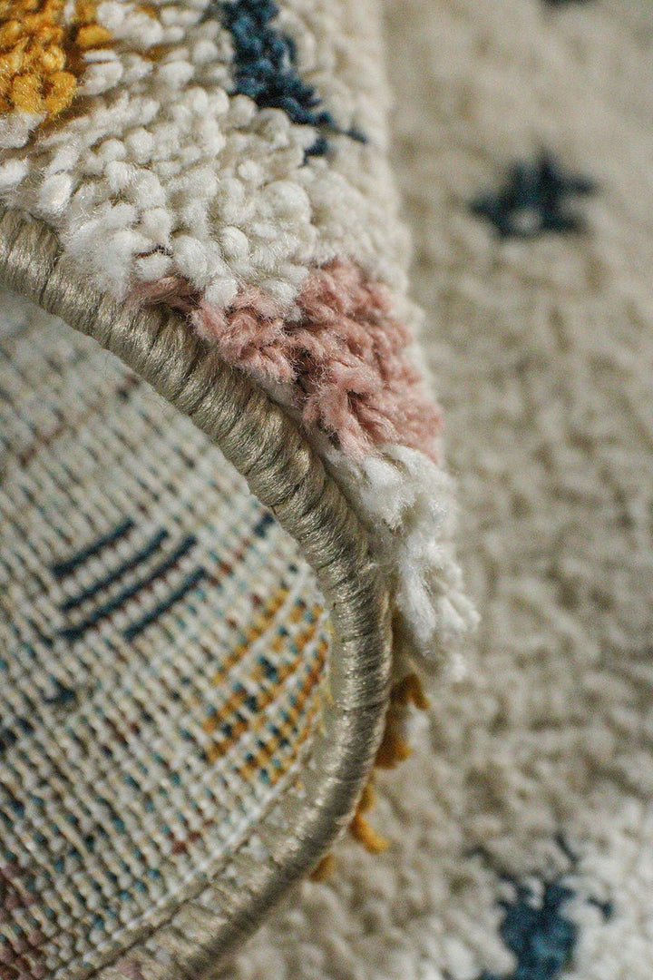 Turkish Modern Festival WD Rug - 5.2 x 7.5 FT - White - Superior Comfort, Modern Style Accent Rugs - V Surfaces