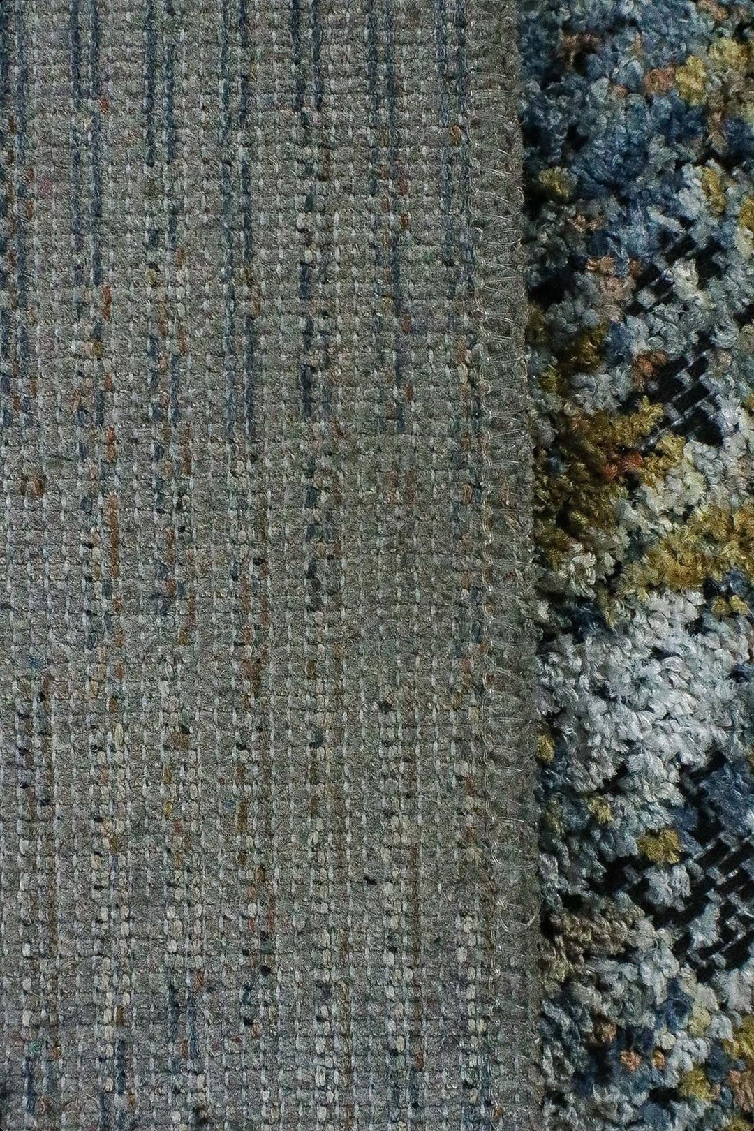 Turkish Modern Festival WD Rug - 5.3 x 7.2 FT - Gray and Blue - Sleek and Minimalist for Chic Interiors - V Surfaces