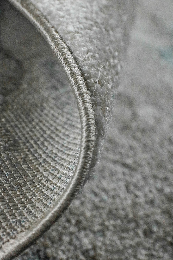 Turkish Modern Festival WD Rug - 5.3 x 7.5 FT - Brown and Blue - Sleek and Minimalist for Chic Interiors - V Surfaces