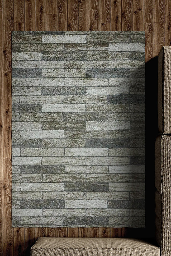 Turkish Modern Festival WD Rug - 5.3 x 7.5 FT - Brown - Sleek and Minimalist for Chic Interiors - V Surfaces