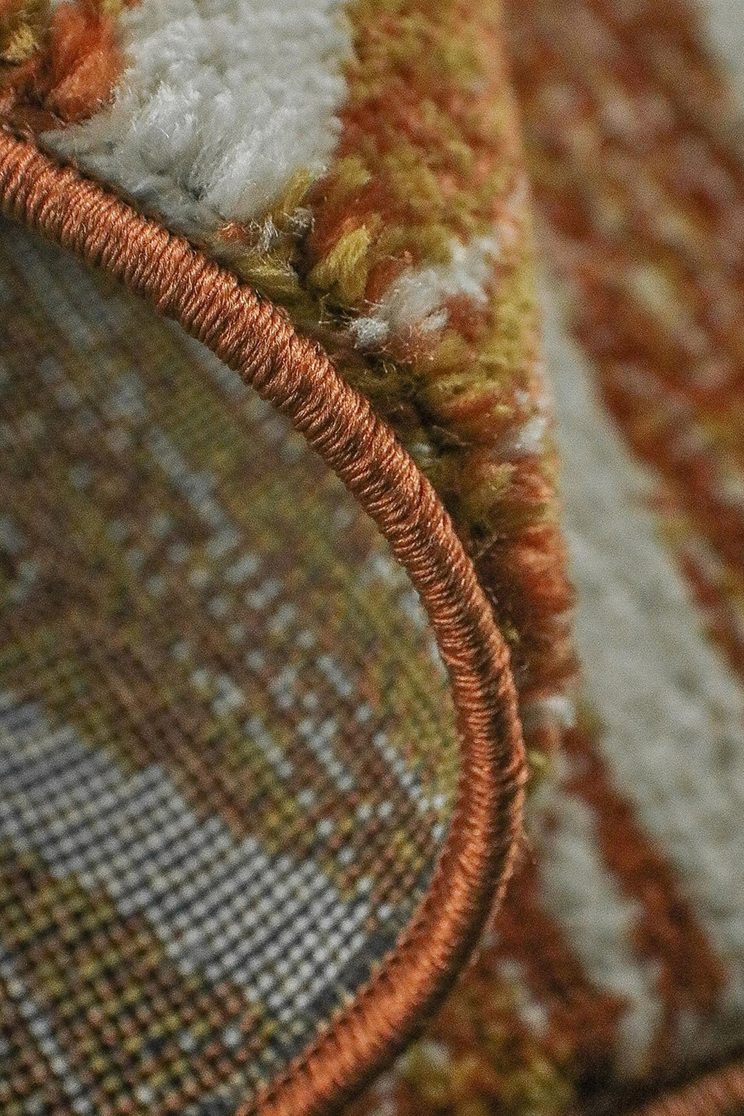 Turkish Modern Festival WD Rug - 5.3 x 7.5 FT - Cream and Salmon - Sleek and Minimalist for Chic Interiors - V Surfaces