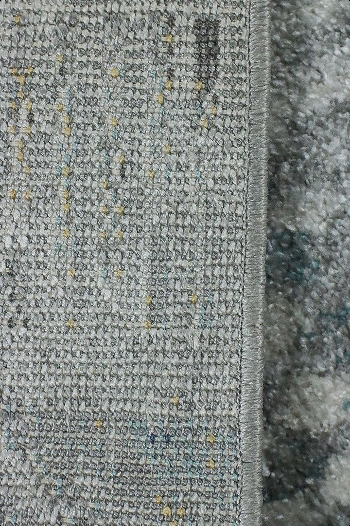 Turkish Modern Festival WD Rug - 5.3 x 7.5 FT - Gray and Blue - Sleek and Minimalist for Chic Interiors - V Surfaces