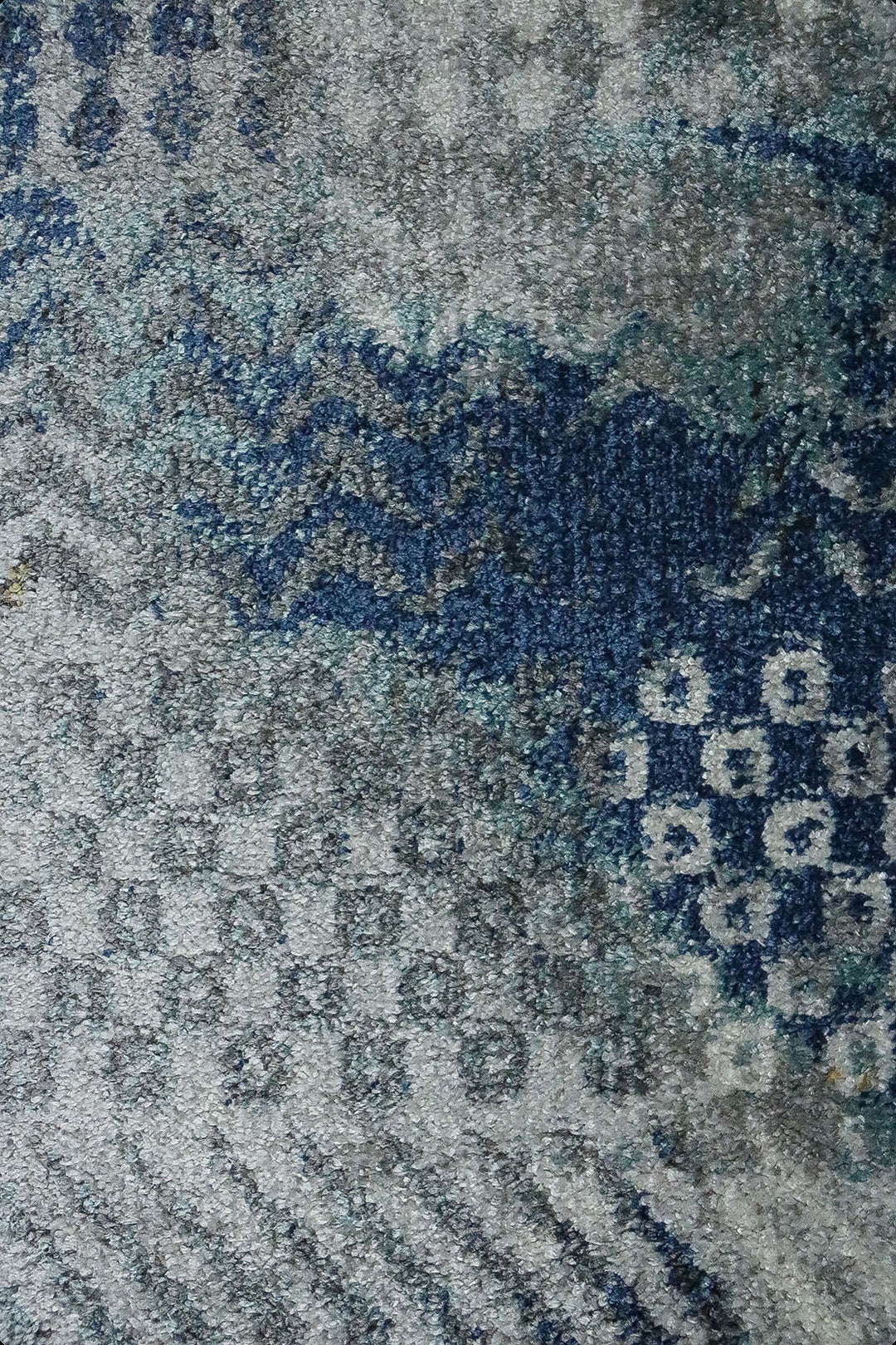 Turkish Modern Festival WD Rug - 5.3 x 7.5 FT - Gray and Blue - Sleek and Minimalist for Chic Interiors - V Surfaces