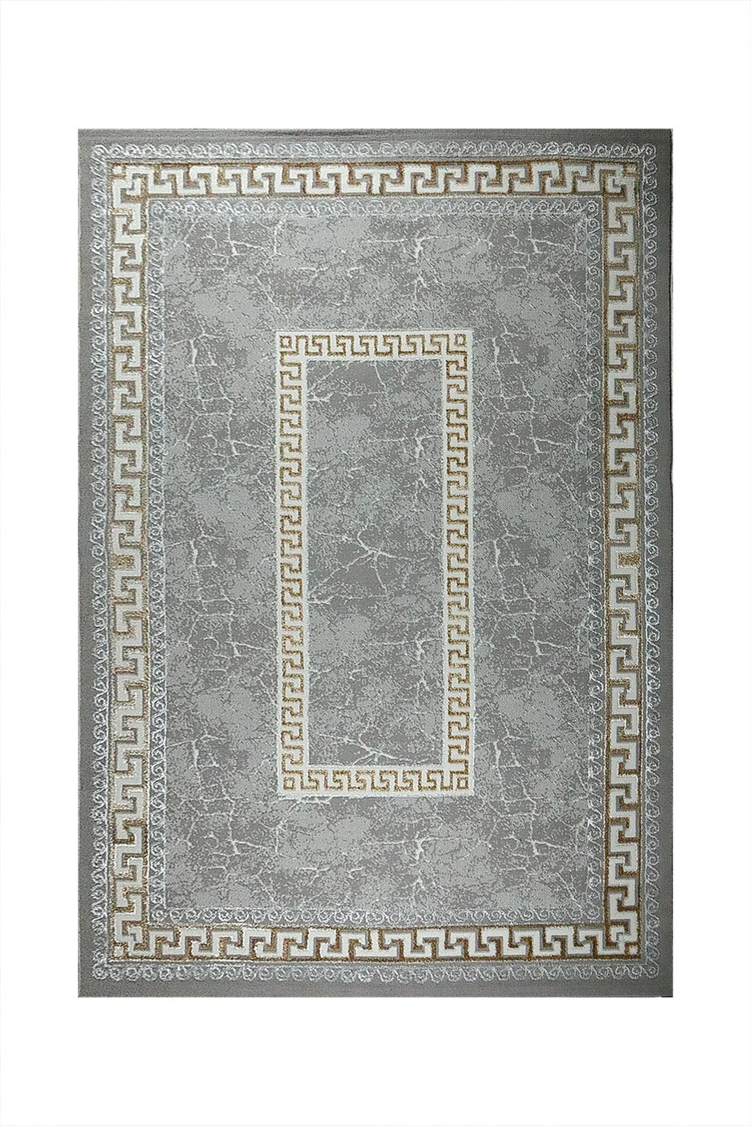 Turkish Modern Festival WD Rug - 5.3 x 7.5 FT - Gray - Sleek and Minimalist for Chic Interiors - V Surfaces
