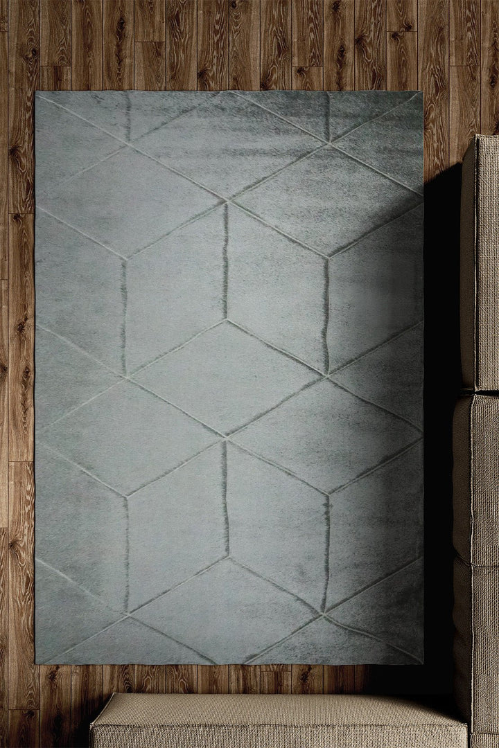 Turkish Modern Festival WD Rug - 6.5 x 9.5 FT - Gray - Sleek and Minimalist for Chic Interiors - V Surfaces