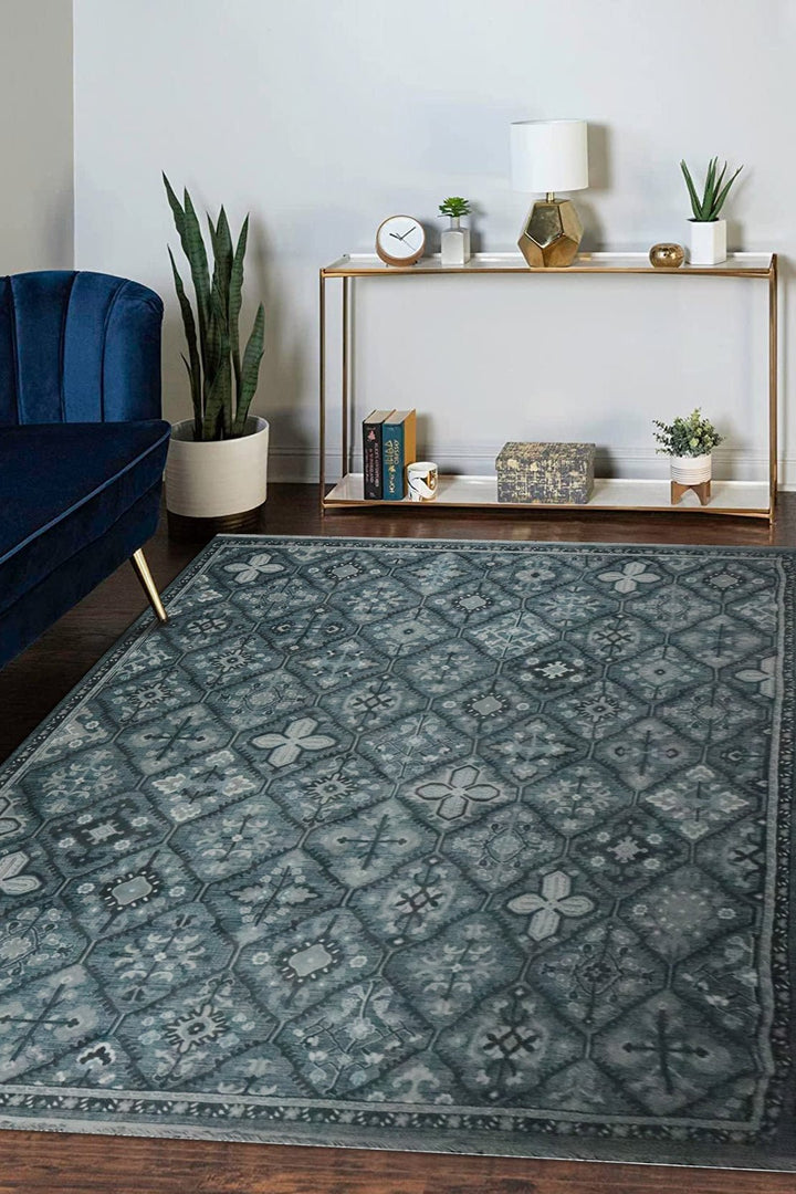 Turkish Modern Festival WD Rug - 7.8 x 9.8 FT - Gray - Sleek and Minimalist for Chic Interiors - V Surfaces