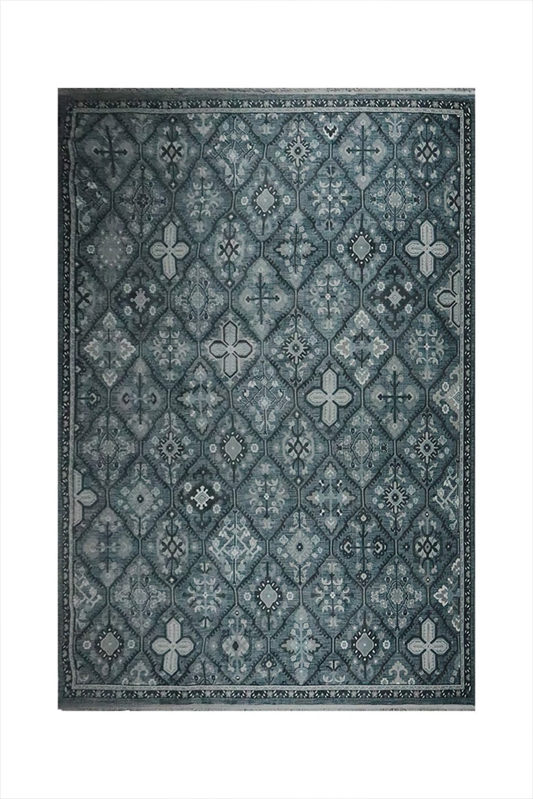 Turkish Modern Festival WD Rug - 7.8 x 9.8 FT - Gray - Sleek and Minimalist for Chic Interiors - V Surfaces