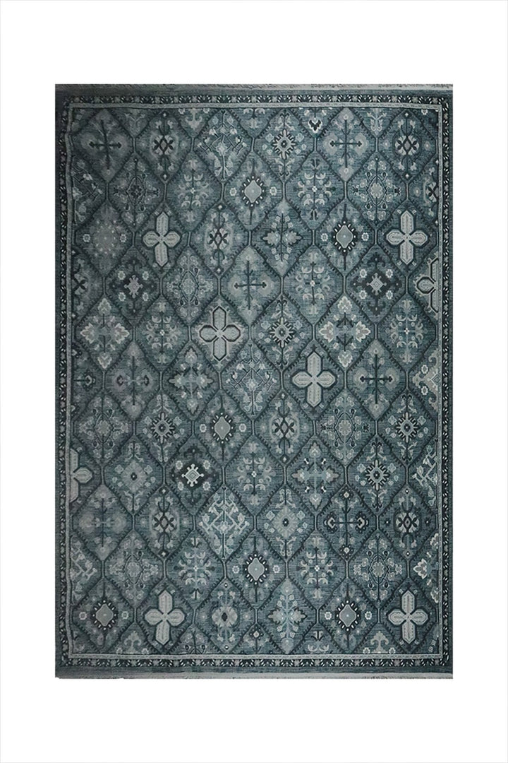 Turkish Modern Festival WD Rug - 7.8 x 9.8 FT - Gray - Sleek and Minimalist for Chic Interiors - V Surfaces