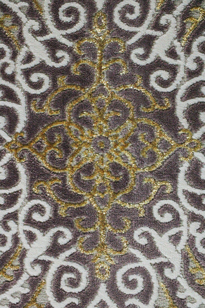 Turkish Modern Festival Wd Rug - Brown and Cream - 3.2 x 13.2 FT - Sleek and Minimalist for Chic Interiors - V Surfaces
