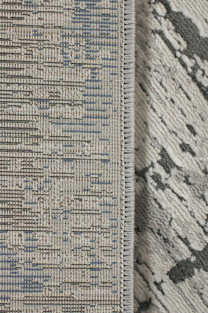 Turkish Modern Festival WD Rug - Gray - 5.2 x 7.5 FT - Sleek and Minimalist for Chic Interiors - V Surfaces