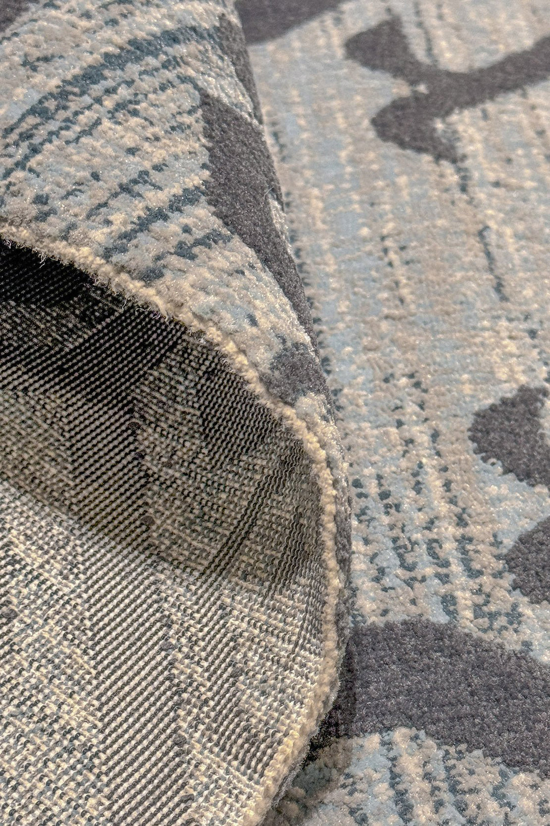 Turkish Modern Festival WD Rug - Navy & Gray - 7.8 x 10.1 FT - Superior Comfort, Modern & runners Style Accent Rugs - V Surfaces
