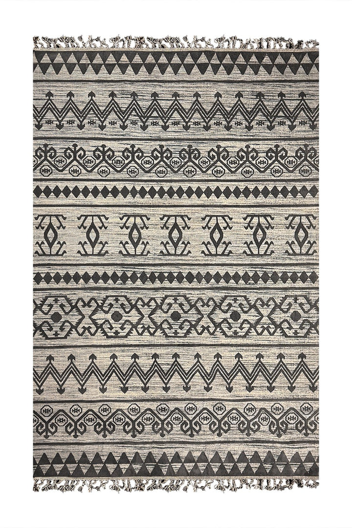 Turkish Modern Festival WD Rug - Navy & Gray - 7.8 x 10.1 FT - Superior Comfort, Modern & runners Style Accent Rugs - V Surfaces