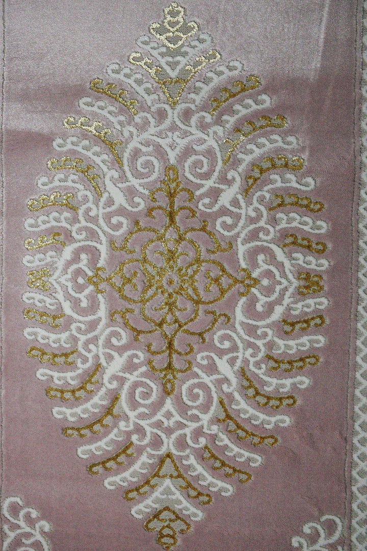 Turkish Modern Festival Wd Rug - Pink - 3.2 x 16.4 FT - Sleek and Minimalist for Chic Interiors - V Surfaces