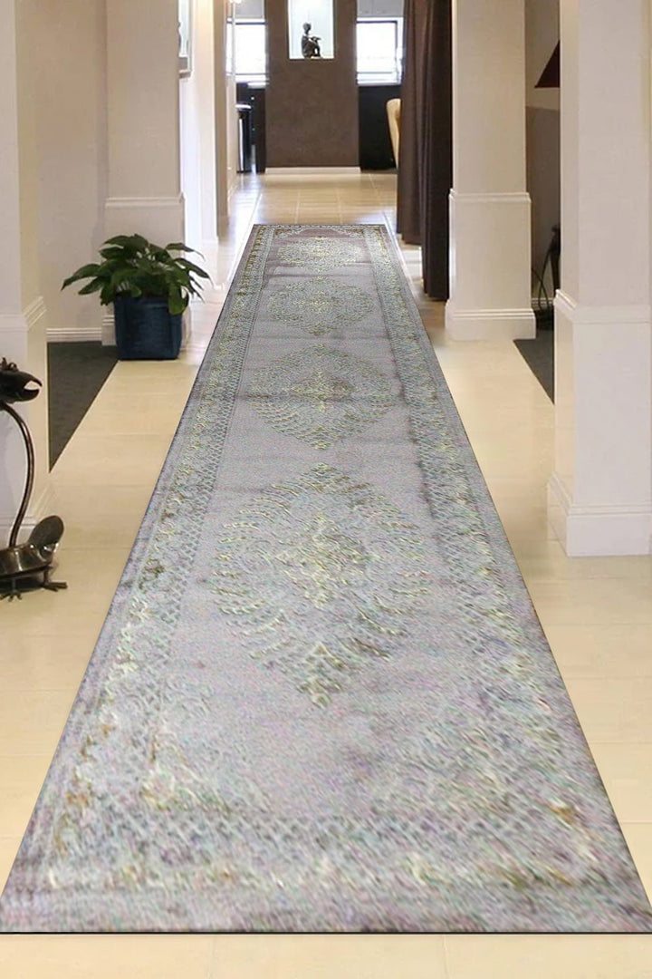 Turkish Modern Festival Wd Rug - Pink - 3.2 x 16.4 FT - Sleek and Minimalist for Chic Interiors - V Surfaces