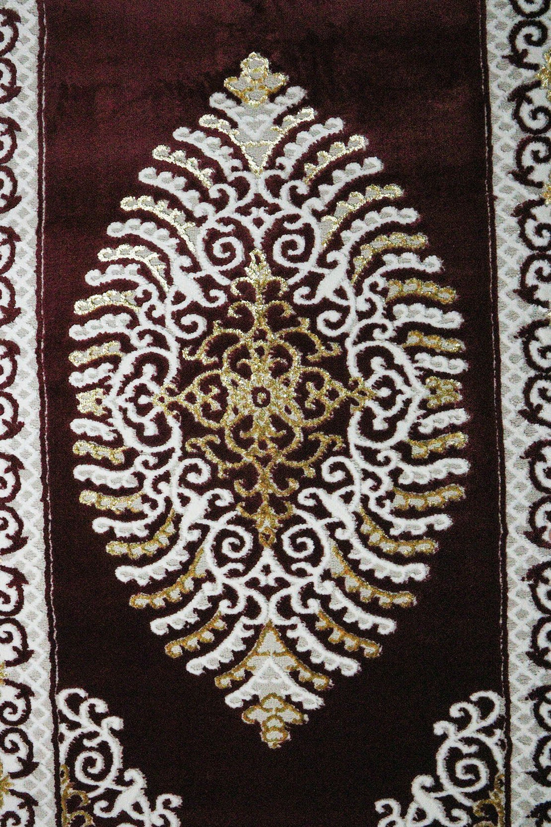 Turkish Modern Festival Wd Rug - Red and Cream - 3.2 x 16. FT - Sleek and Minimalist for Chic Interiors - V Surfaces