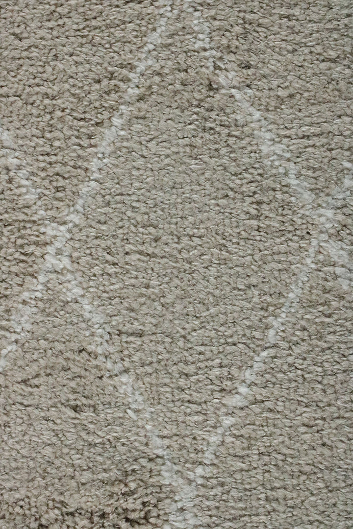 Turkish Modern Festival WD Shaggy Rug - 5.2 x 6.9 FT - Cream - Sleek and Minimalist for Chic Interiors - V Surfaces