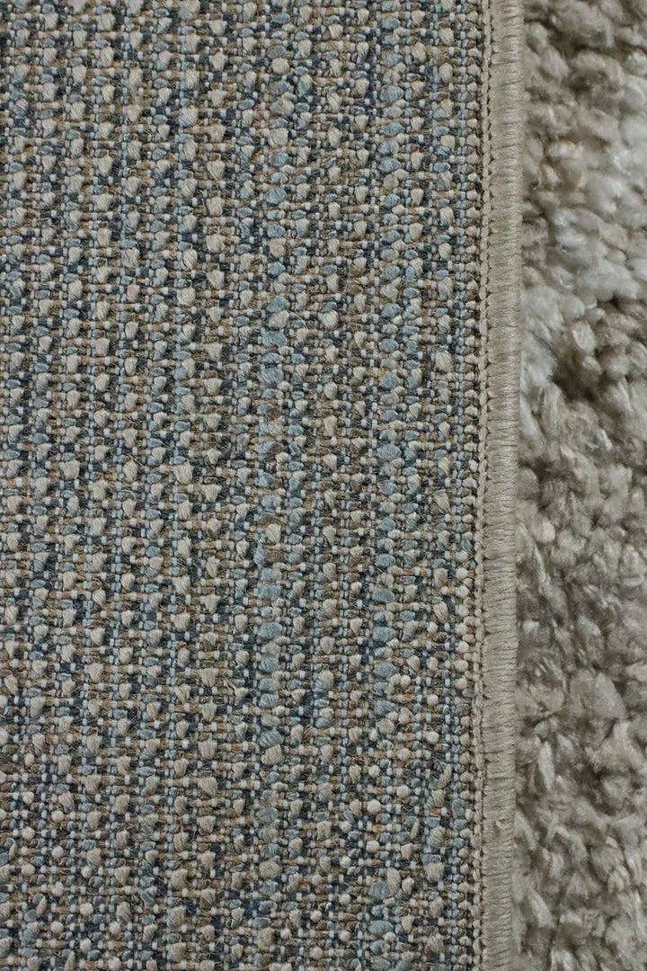 Turkish Modern Festival WD Shaggy Rug - 5.2 x 6.9 FT - Cream - Sleek and Minimalist for Chic Interiors - V Surfaces