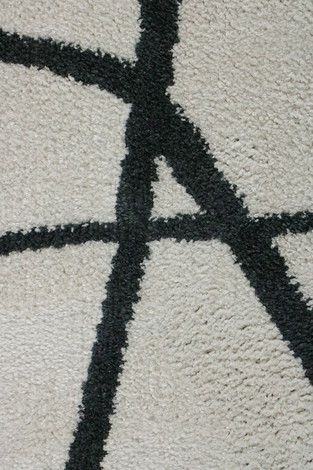 Turkish Modern Festival WD Shaggy Rug - 5.2 x 7.5 FT - White and Blue - Sleek and Minimalist for Chic Interiors - V Surfaces