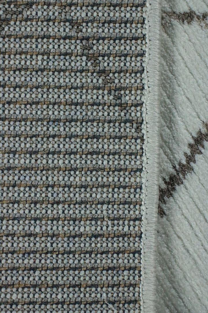 Turkish Modern Festival WD Soft Shaggy Rug - 5.2 x 7.5 FT - Cream - Sleek and Minimalist for Chic Interiors - V Surfaces