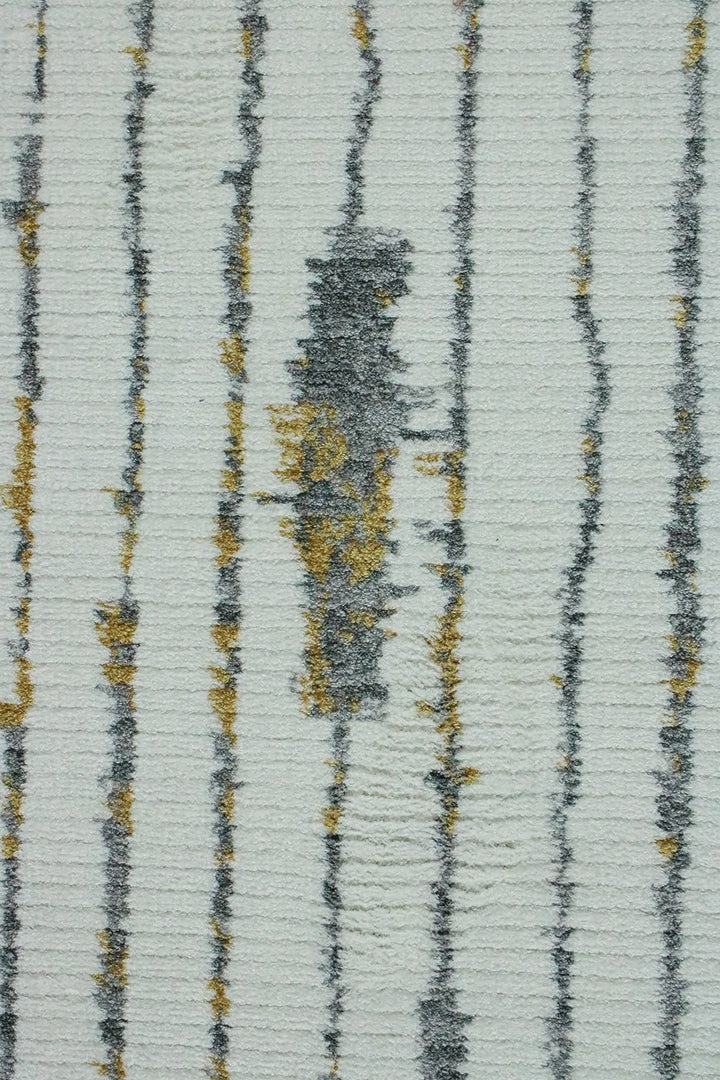 Turkish Modern Festival WD Soft Shaggy Rug - 5.2 x 7.5 FT - Cream - Sleek and Minimalist for Chic Interiors - V Surfaces