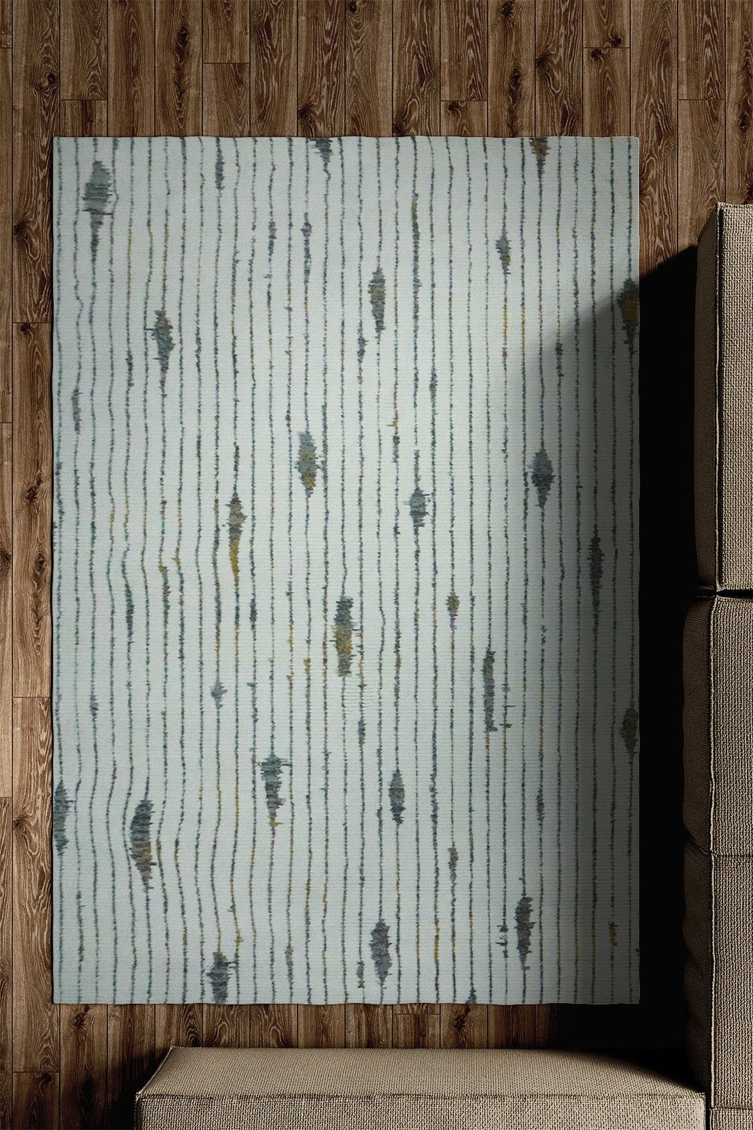 Turkish Modern Festival WD Soft Shaggy Rug - 5.2 x 7.5 FT - Cream - Sleek and Minimalist for Chic Interiors - V Surfaces
