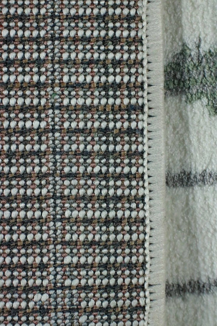 Turkish Modern Festival WD Soft Shaggy Rug - 5.2 x 7.5 FT - Cream - Sleek and Minimalist for Chic Interiors - V Surfaces