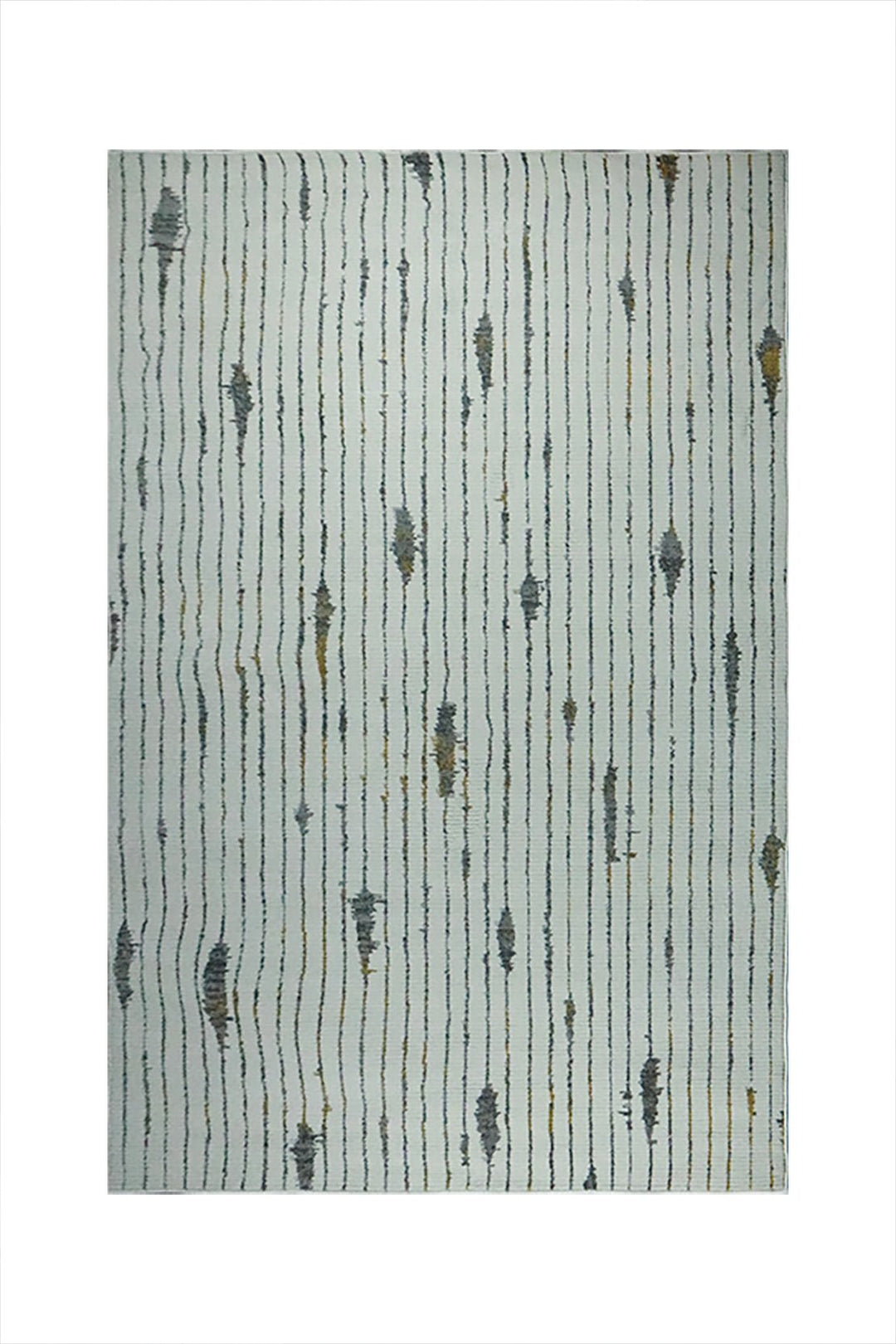 Turkish Modern Festival WD Soft Shaggy Rug - 5.2 x 7.5 FT - Cream - Sleek and Minimalist for Chic Interiors - V Surfaces