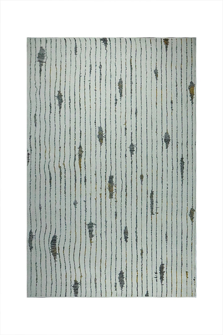 Turkish Modern Festival WD Soft Shaggy Rug - 5.2 x 7.5 FT - Cream - Sleek and Minimalist for Chic Interiors - V Surfaces