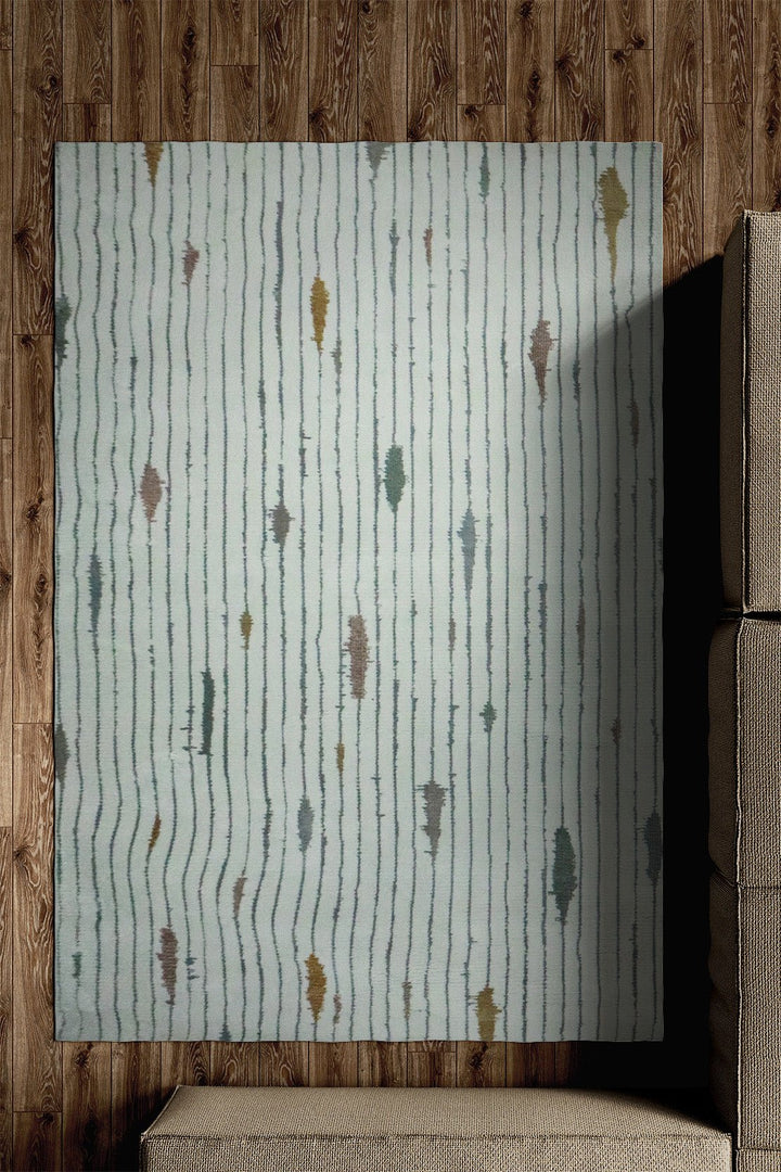 Turkish Modern Festival WD Soft Shaggy Rug - 5.2 x 7.5 FT - Cream - Sleek and Minimalist for Chic Interiors - V Surfaces