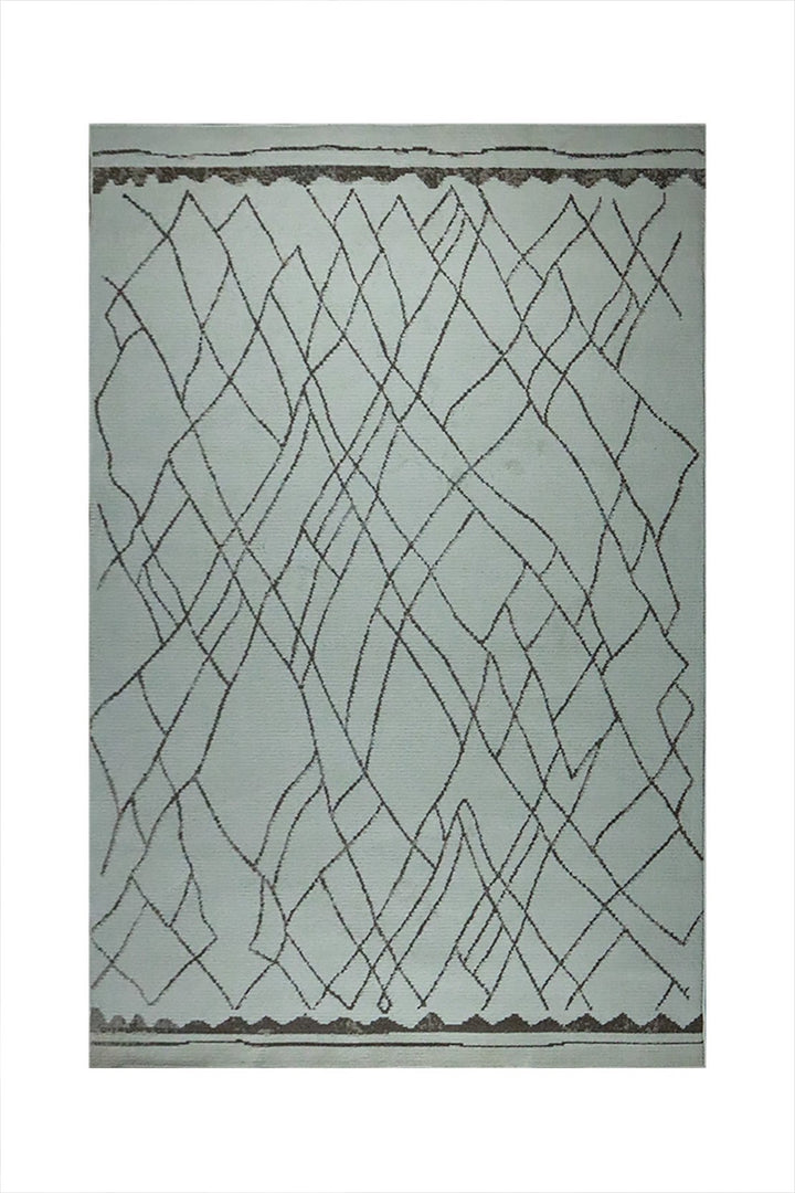 Turkish Modern Festival WD Soft Shaggy Rug - 5.2 x 7.5 FT - Cream - Sleek and Minimalist for Chic Interiors - V Surfaces