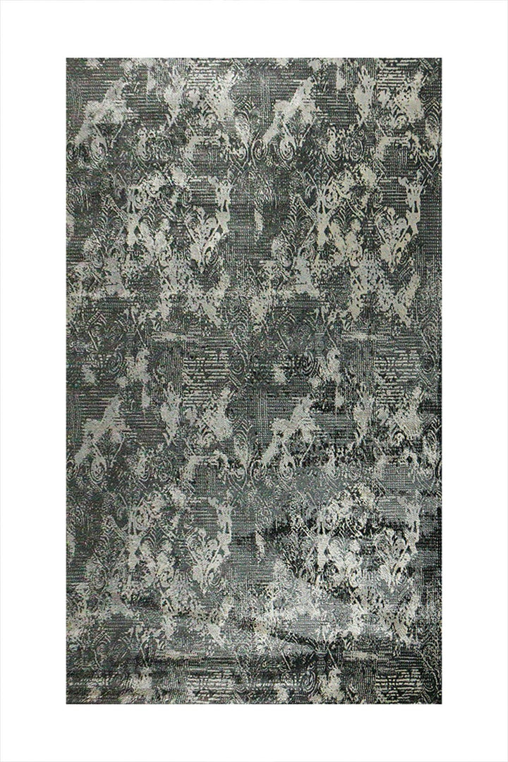 Turkish Modern Fusion Rug - D Gray - 6.5 x 9.5 FT - Superior Elegant Rug for Living Room - V Surfaces