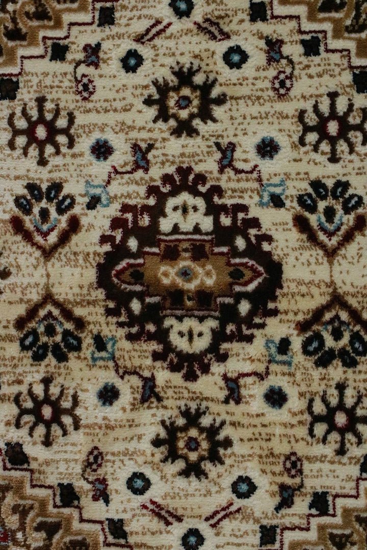 Turkish Modern Kazak Rug - Brown - 3.9 x 5.5 FT - Superior Comfort, Modern Style Accent Rugs - V Surfaces