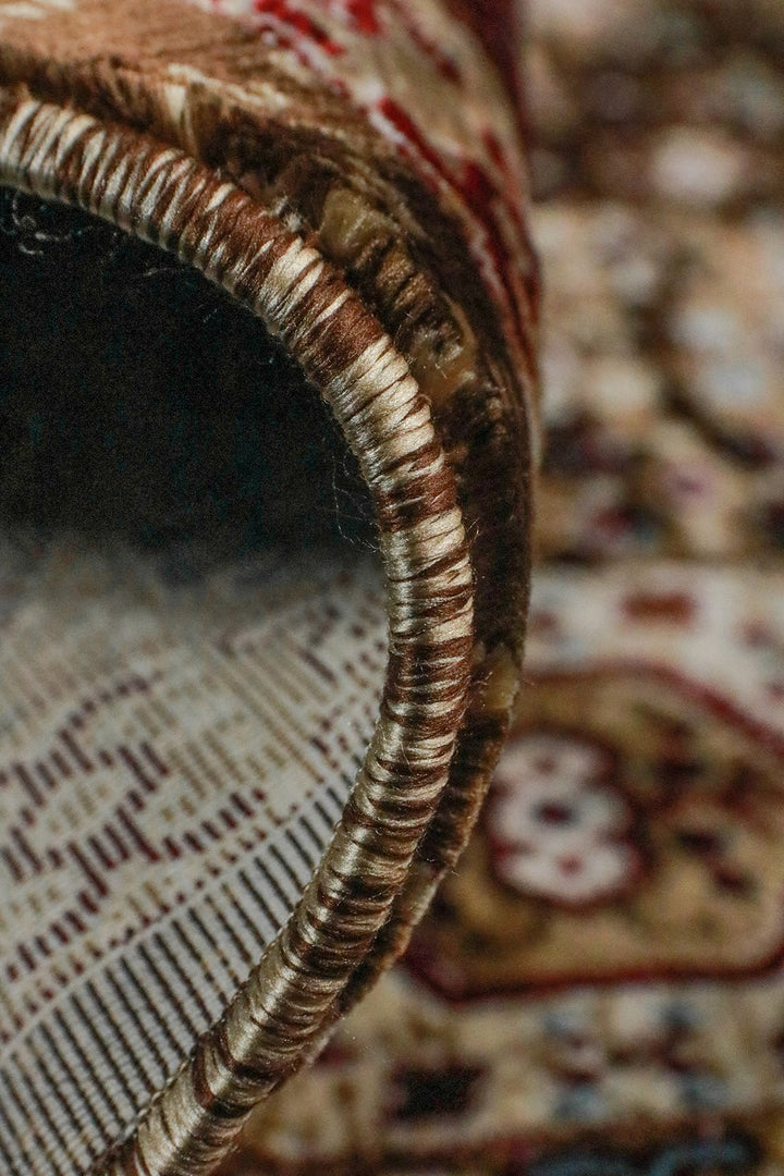 Turkish Modern Kazak Rug - Brown - 3.9 x 5.5 FT - Superior Comfort, Modern Style Accent Rugs - V Surfaces