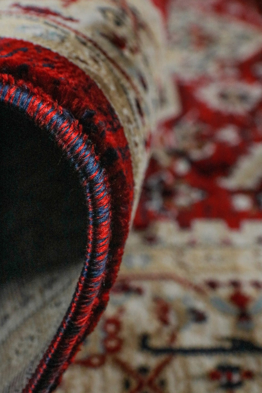 Turkish Modern Kazak Rug - Red and Cream - 3.9 x 5.5 FT - Superior Comfort, Modern Style Accent Rugs - V Surfaces