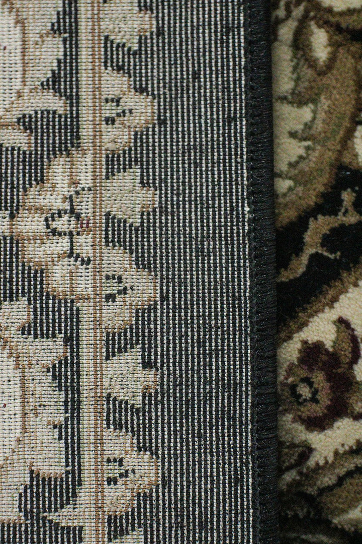 Turkish Modern Newmodena Rug - Black - 6.5 x 9.5 FT - Sleek and Minimalist for Chic Interiors - V Surfaces