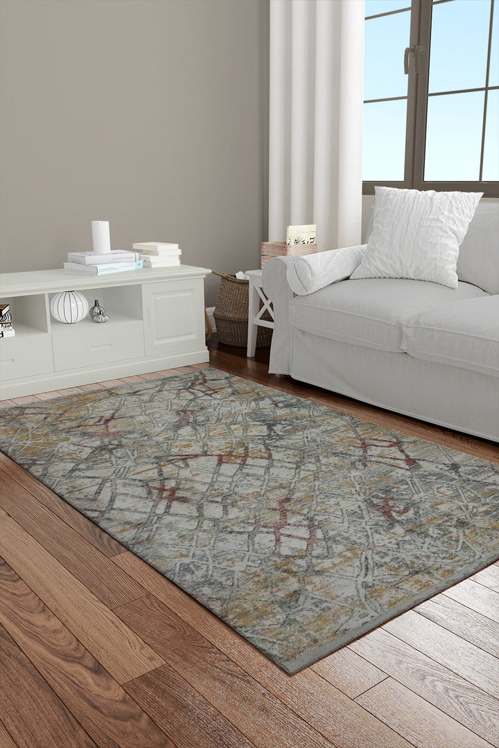 Turkish Modern Nova Rug - White - 3.9 x 5.9 FT - Superior Comfort, Modern Style Accent Rugs - V Surfaces