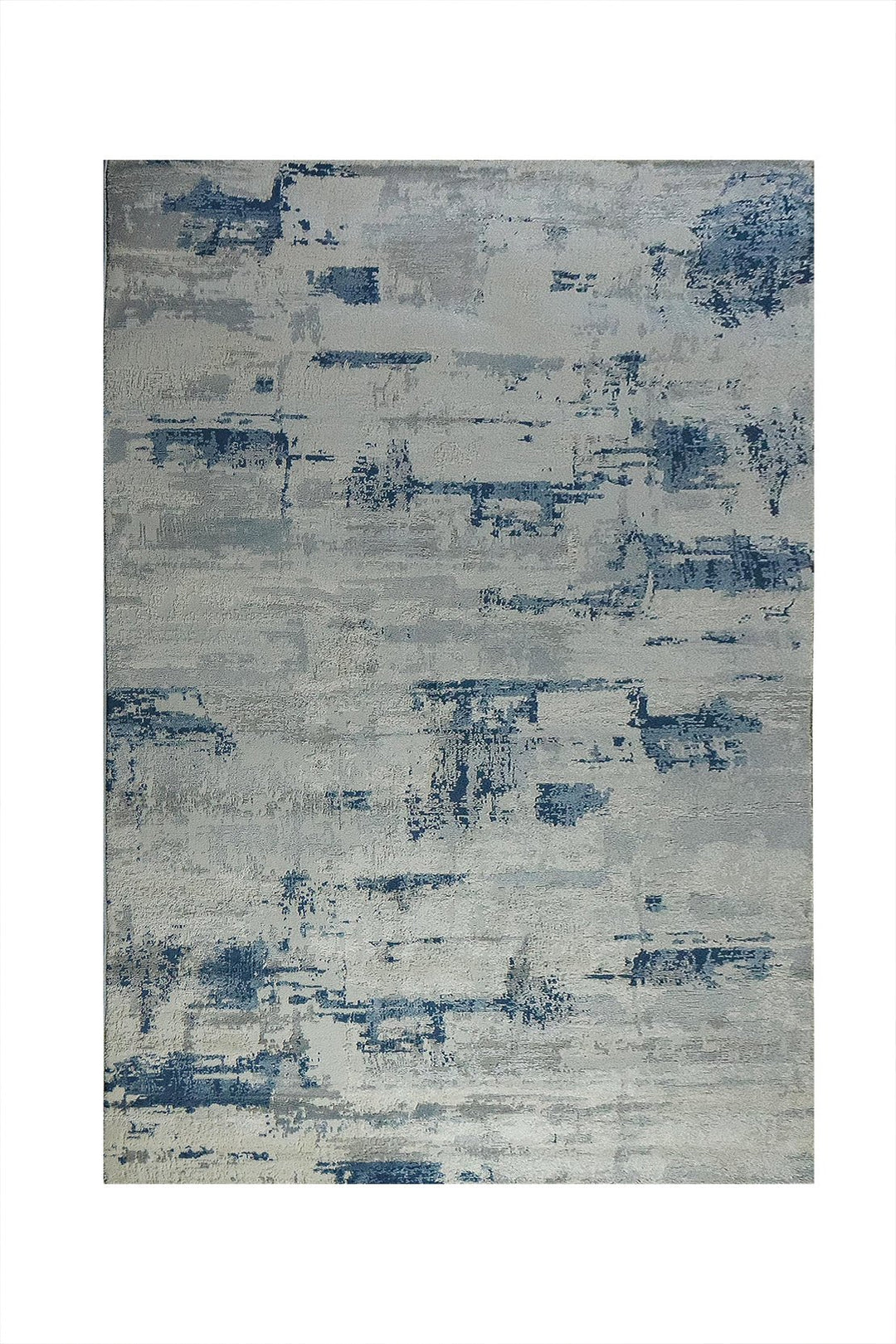 Turkish Modern Rug - 5.3 x 7.5 FT - Rug Festival 1, Blue and Gray - Superior Comfort, Modern & Contemporary Style Accent Rugs - V Surfaces