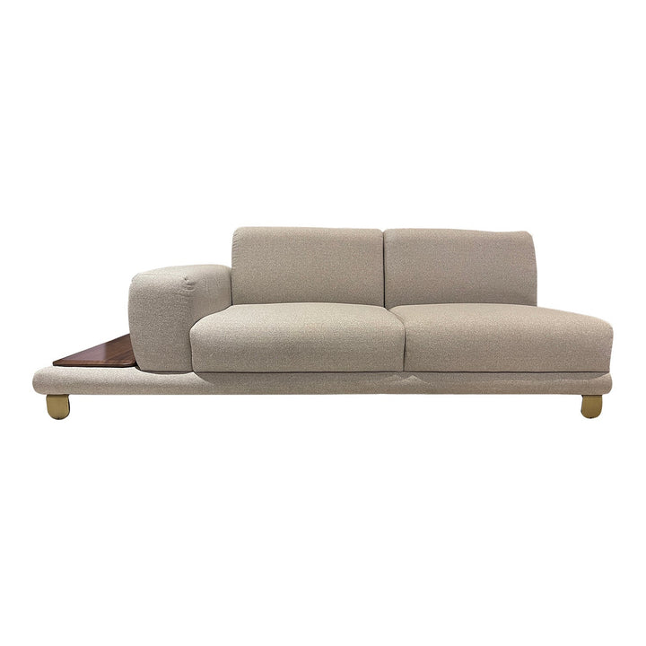 Turkish Modern Sirius L Shape Sofa, Cream - V Surfaces