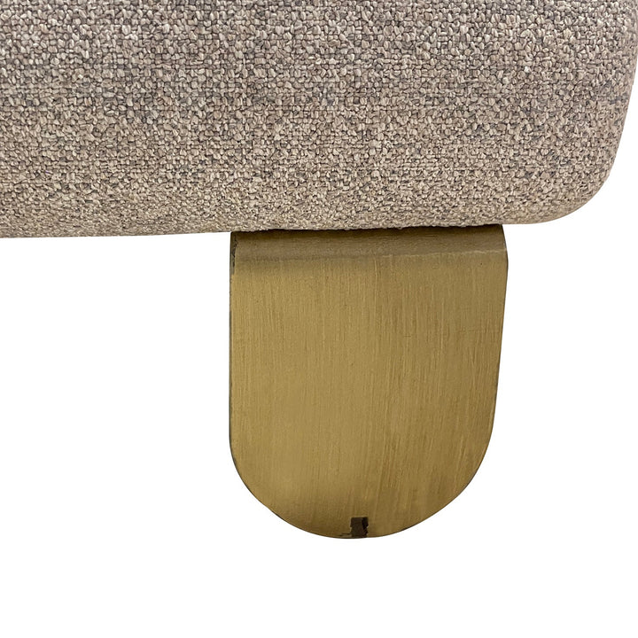 Turkish Modern Sirius L Shape Sofa, Cream - V Surfaces