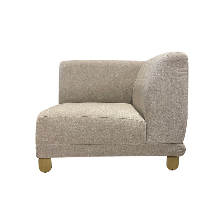 Turkish Modern Sirius L Shape Sofa, Cream - V Surfaces