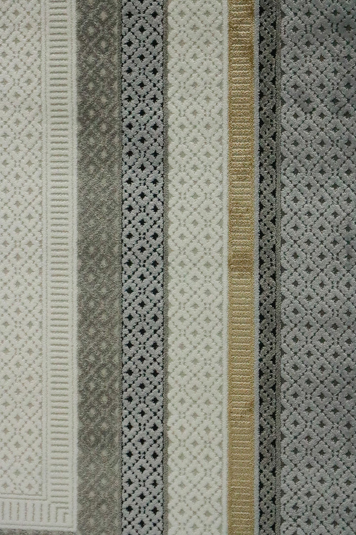 Turkish Modern Sunrise Rug - Gray - 5.2 x 7.5 FT - Superior Comfort, Modern Style Accent Rugs - V Surfaces